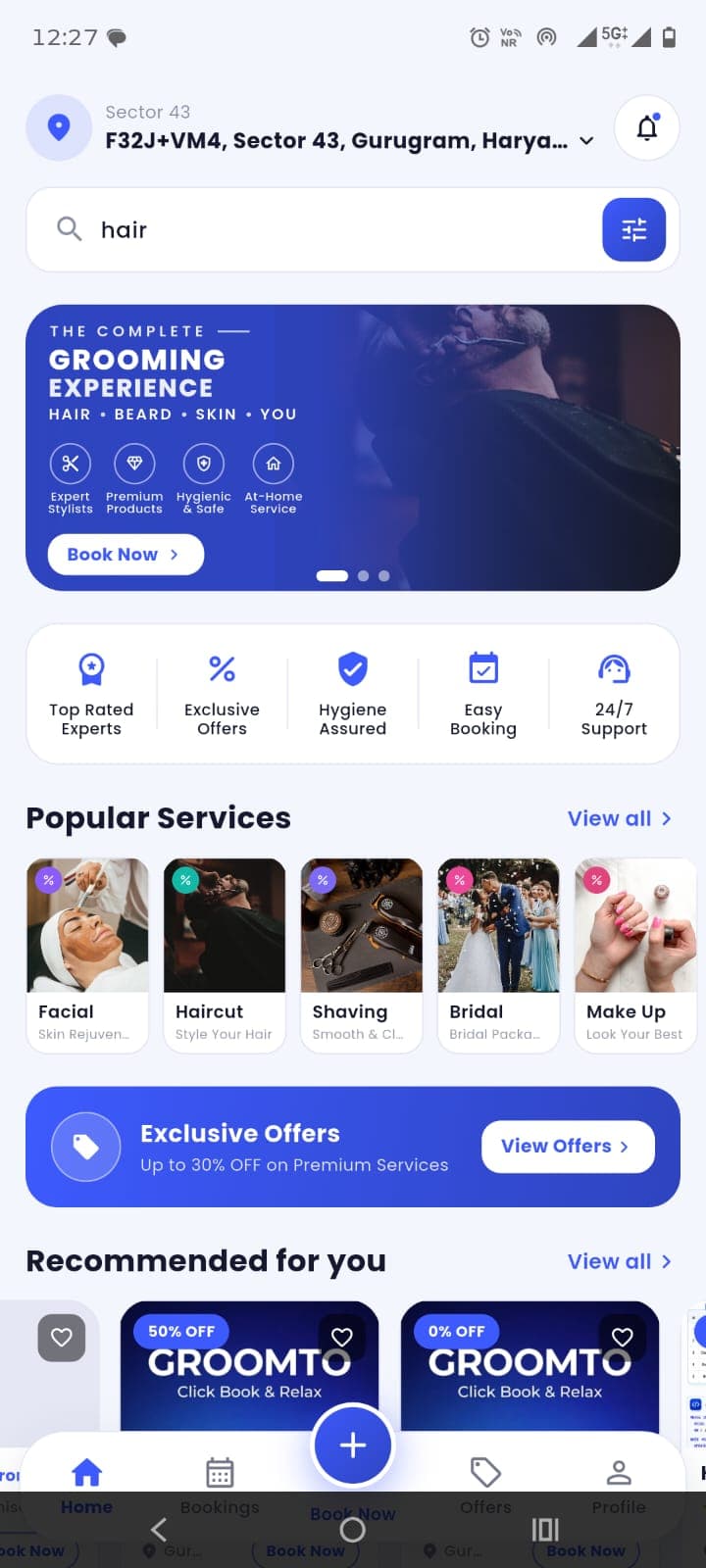 Customer home