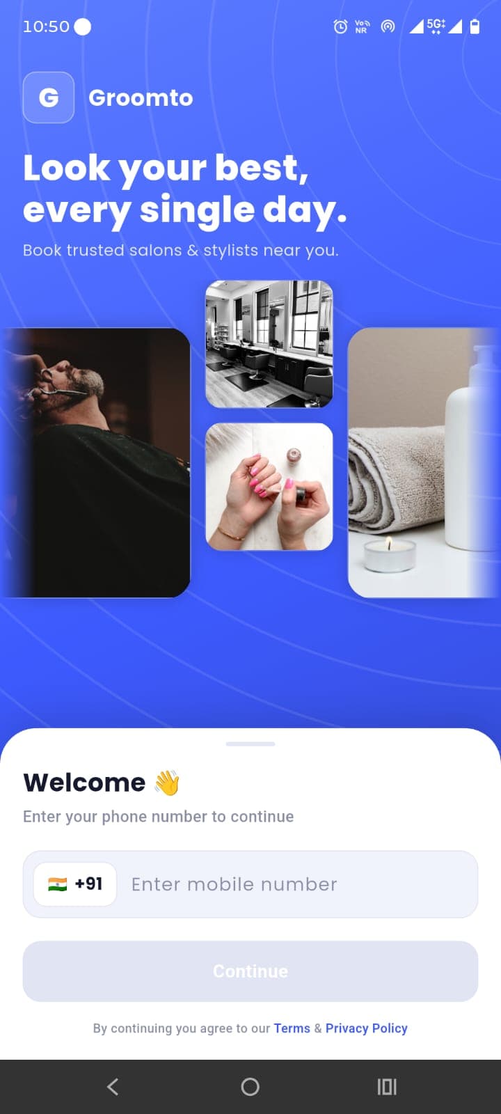customer app — Login